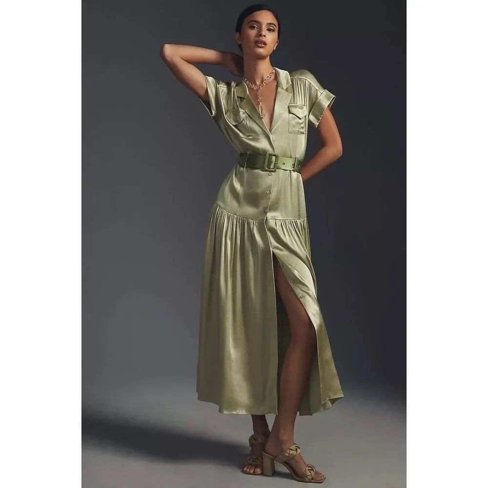 Anthropologie Elliatt Belted Shirt Dress $350